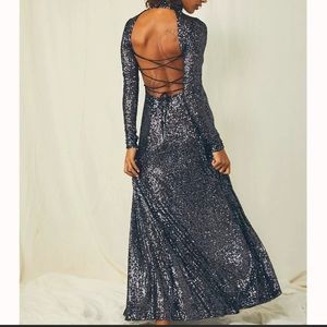 Free People Shining In The Night Maxi Slip